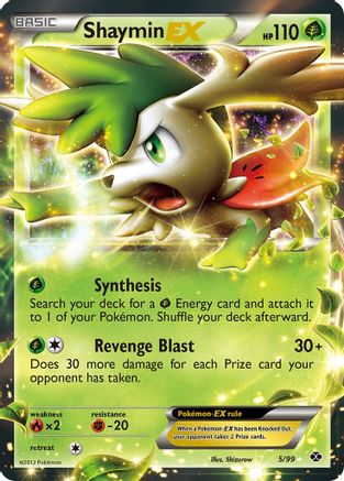 Shaymin EX (5/99) - Next Destinies Holofoil