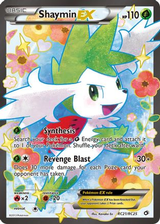 Shaymin EX (Full Art) (RC21/RC25) - Legendary Treasures Radiant Collection Holofoil