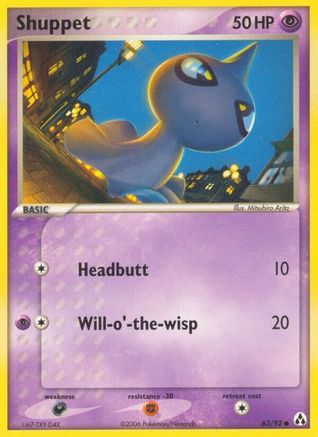 Shuppet (63/92) - Legend Maker Reverse Holofoil