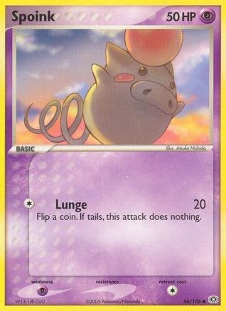 Spoink (66/106) - Emerald Reverse Holofoil