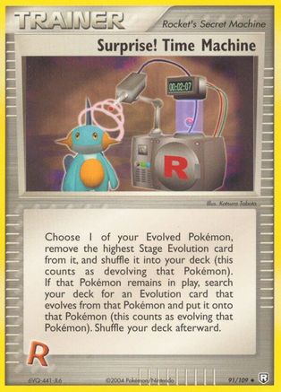 Surprise! Time Machine (91/109) - Team Rocket Returns Reverse Holofoil