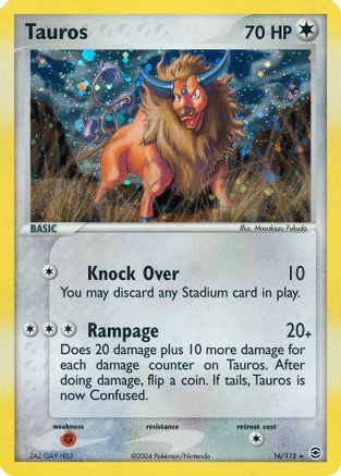 Tauros (16/112) - FireRed & LeafGreen