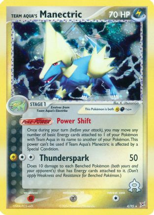 Team Aqua's Manectric (4/95) - Team Magma vs Team Aqua Reverse Holofoil