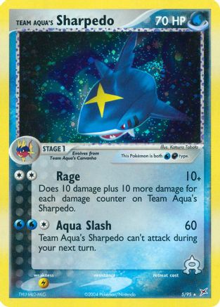 Team Aqua's Sharpedo (5/95) - Team Magma vs Team Aqua Holofoil