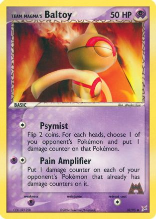 Team Magma's Baltoy (32/95) - Team Magma vs Team Aqua Reverse Holofoil