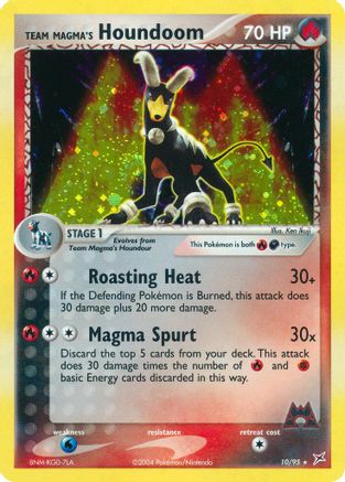 Team Magma's Houndoom (10/95) - Team Magma vs Team Aqua Holofoil