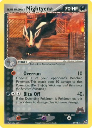 Team Magma's Mightyena (21/95) - Team Magma vs Team Aqua