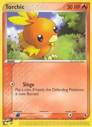 Torchic (74/109) - Ruby and Sapphire Reverse Holofoil
