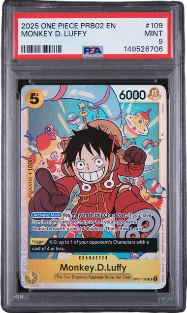 PSA 9 MONKEY D. LUFFY THE BEST- VOL.2