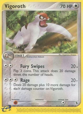 Vigoroth (47/109) - Ruby and Sapphire Reverse Holofoil