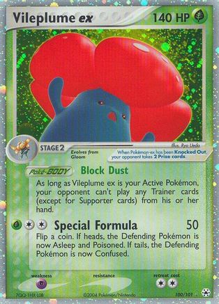 Vileplume ex (100/101) - Hidden Legends Holofoil