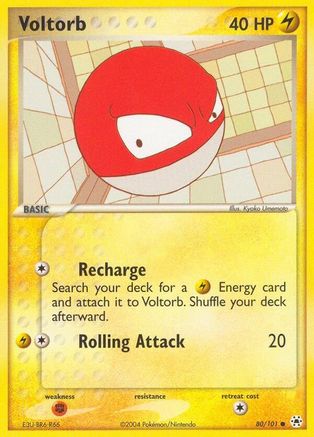 Voltorb (80/101) - Hidden Legends Reverse Holofoil