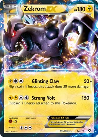 Zekrom EX (52/113) - Legendary Treasures Holofoil