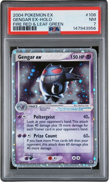 PSA 7 GENGAR EX-HOLO FIRE RED & LEAF GREEN
