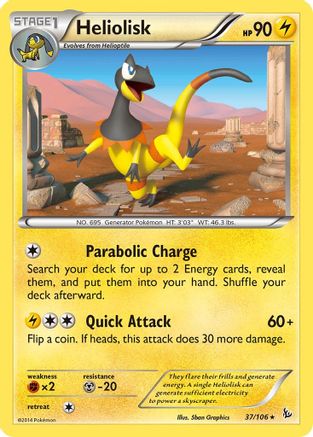 Heliolisk (37/106) - XY Flashfire