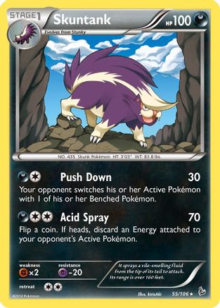 Skuntank (55/106) - XY Flashfire Reverse Holofoil