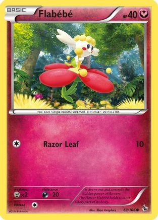 Flabebe (63/106) - XY Flashfire Reverse Holofoil