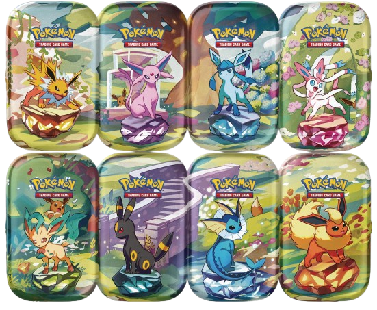 Prismatic Evolutions Mini Tin