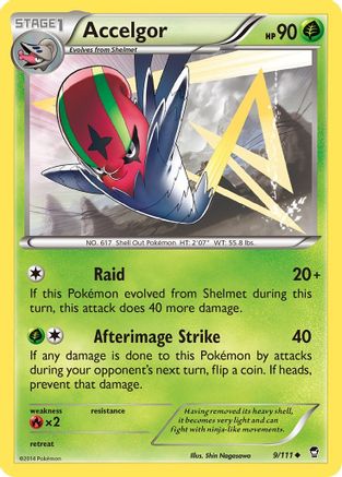 Accelgor (9/111) - XY Furious Fists Reverse Holofoil