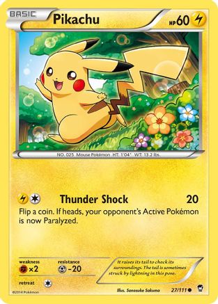 Pikachu (27/111) - XY Furious Fists Reverse Holofoil