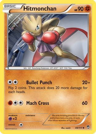 Hitmonchan (48/111) - XY Furious Fists Reverse Holofoil