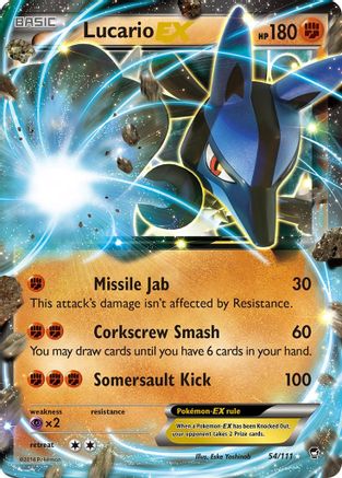 Lucario EX (54/111) - XY Furious Fists Holofoil