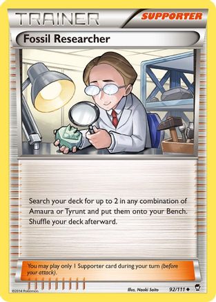 Fossil Researcher (92/111) - XY Furious Fists