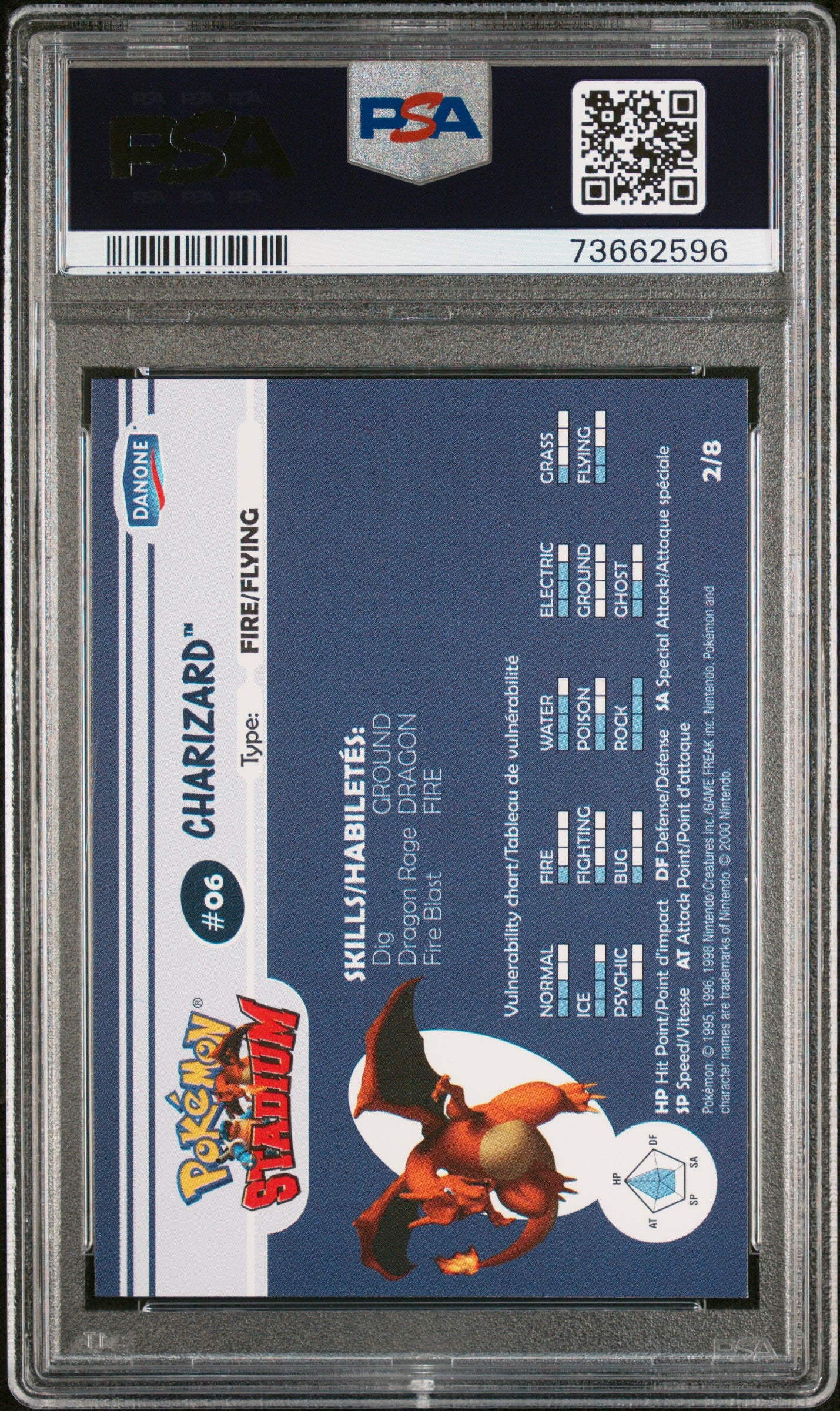 PSA 6 CHARIZARD STADIUM TIP-SHINY-GOLD
