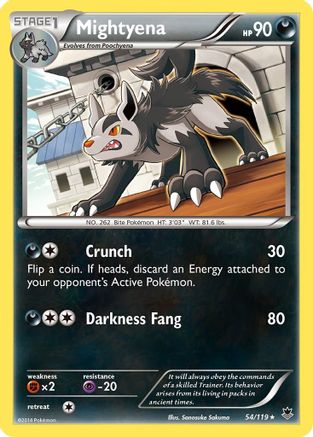 Mightyena (54/119) - XY Phantom Forces Reverse Holofoil