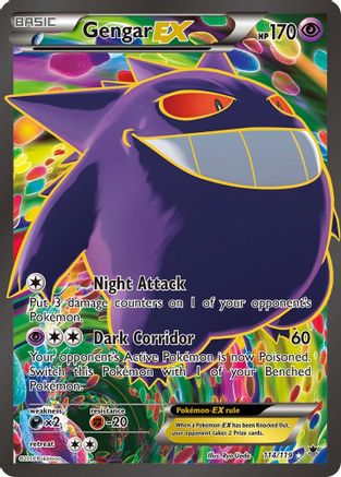 Gengar EX (Full Art) (114/119) - XY Phantom Forces Holofoil