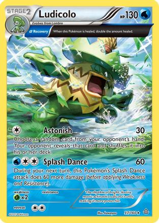 Ludicolo (Alpha) (37/160) - XY Primal Clash Reverse Holofoil