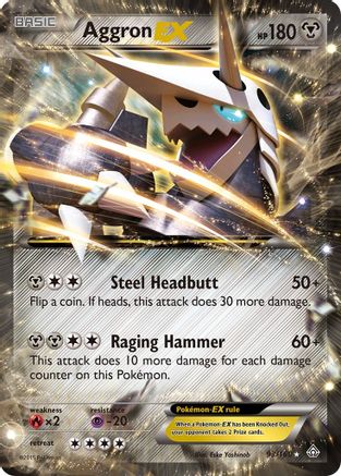 Aggron EX (93/160) - XY Primal Clash Holofoil