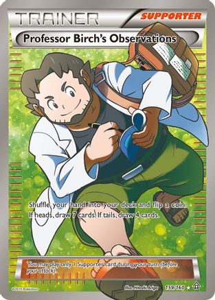 Professor Birch's Observations (Full Art) (159/160) - XY Primal Clash Holofoil