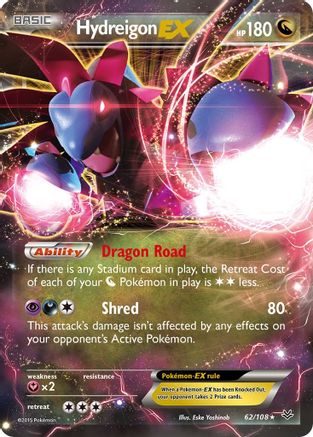 Hydreigon EX (62/108) - XY Roaring Skies Holofoil