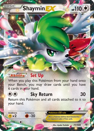 Shaymin EX (77/108) - XY Roaring Skies Holofoil