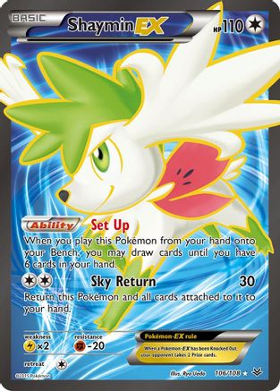 Shaymin EX (Full Art) (106/108) - XY Roaring Skies Holofoil