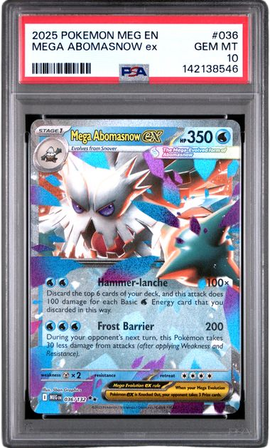 PSA 10 MEGA ABOMASNOW EX