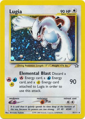 PSA 9Lugia #9/111 Neo Genesis Unlimited