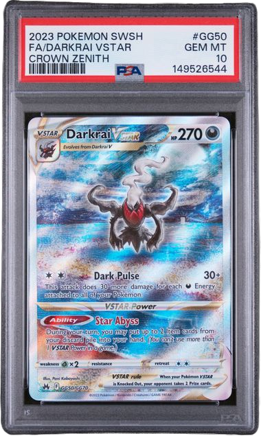 PSA 10 FA/DARKRAI VSTAR CROWN ZENITH