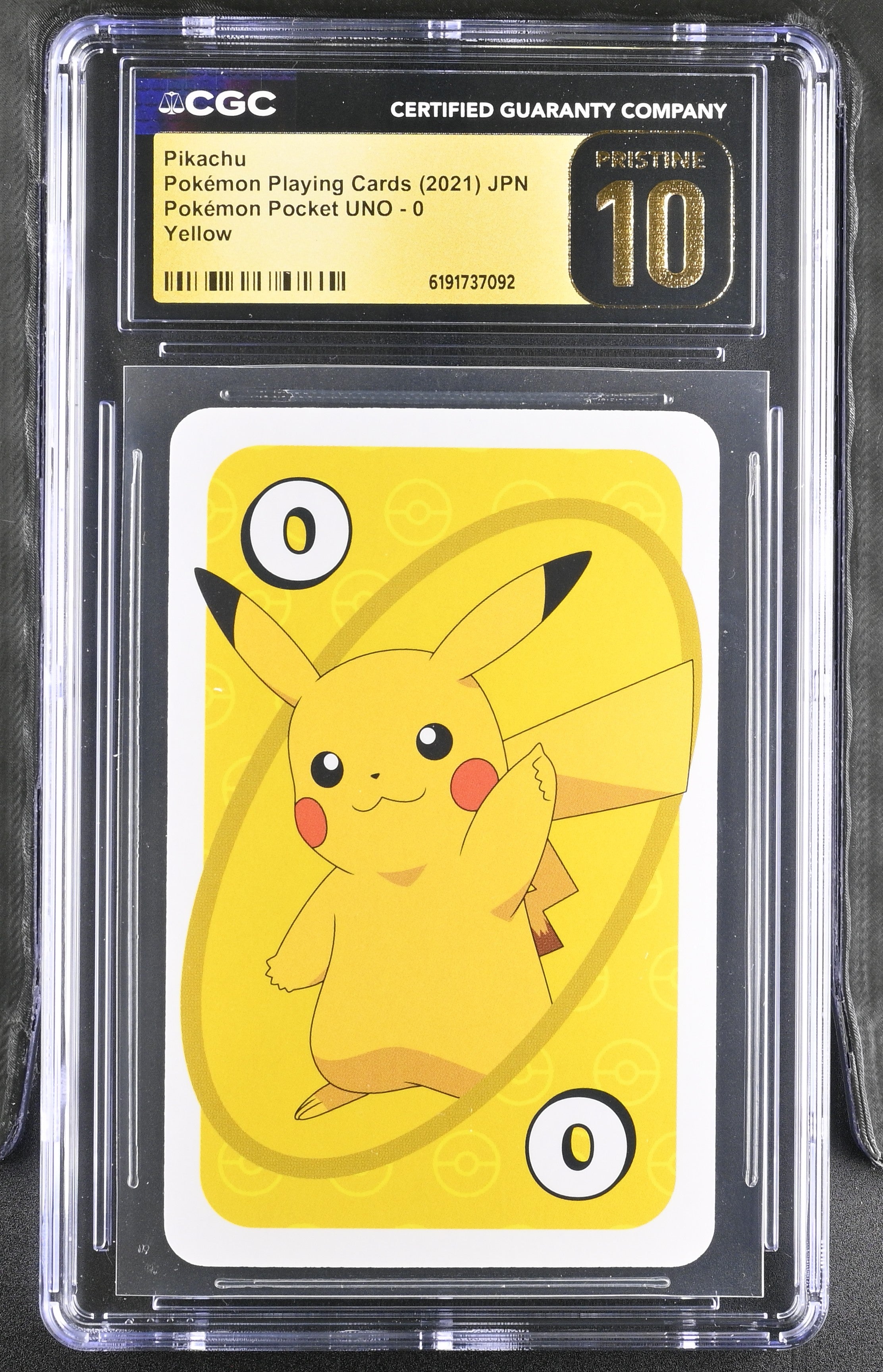 CGC PRISTINE 10 Pikachu #0 Pokemon Pocket UNO