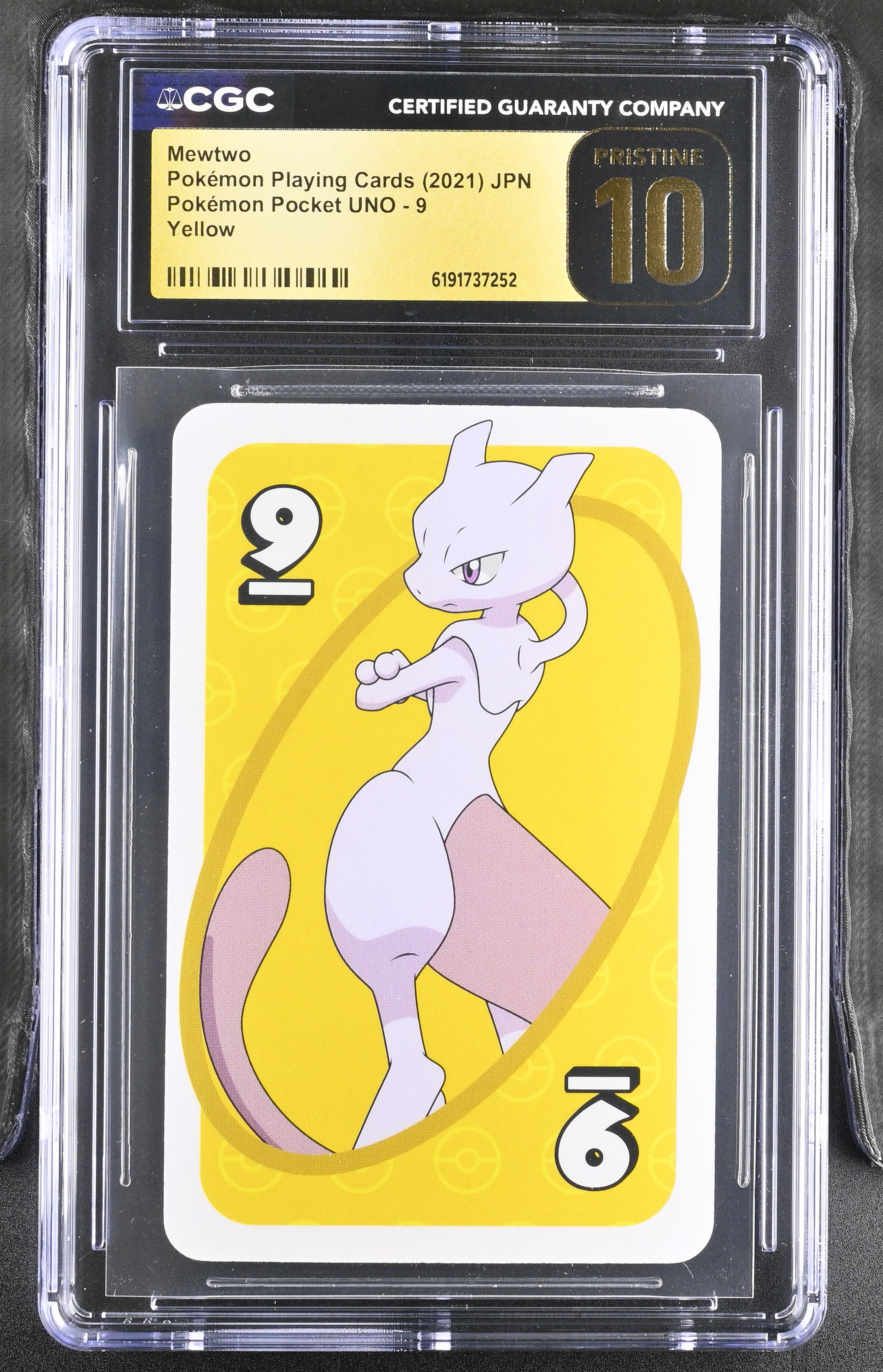 CGC PRISTINE 10 Mewtwo Pokemon Pocket Uno Yellow 9