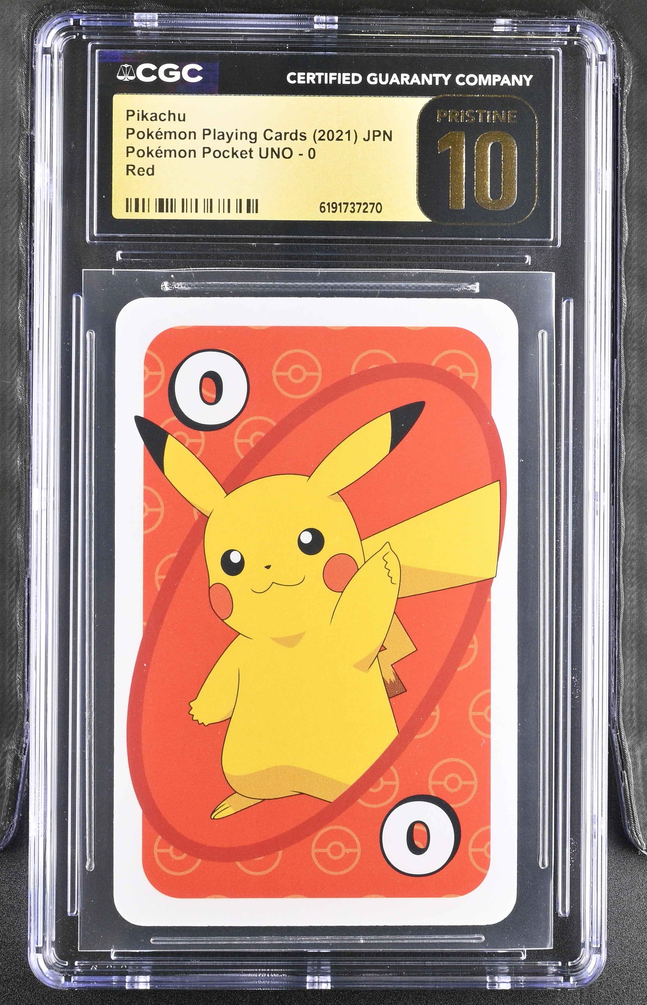 CGC PRISITNE 10 Pikachu #0 Pokemon Pocket UNO