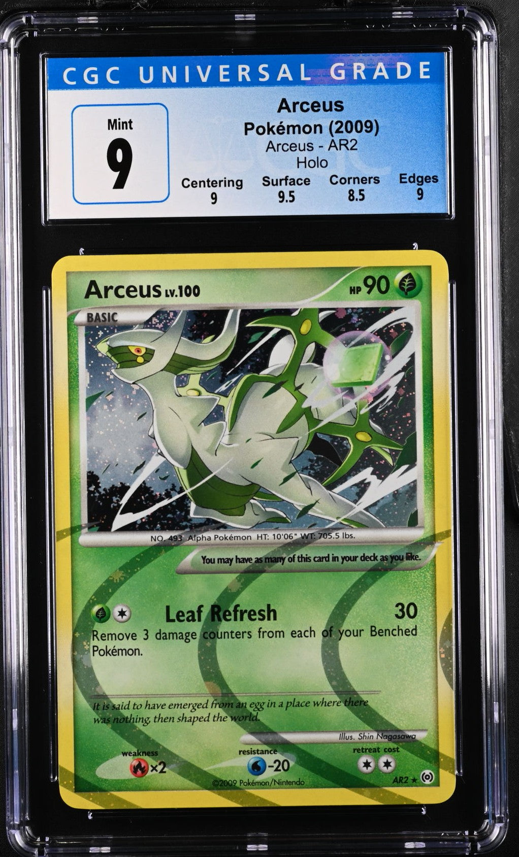 CGC 9 ARCEUS AR2