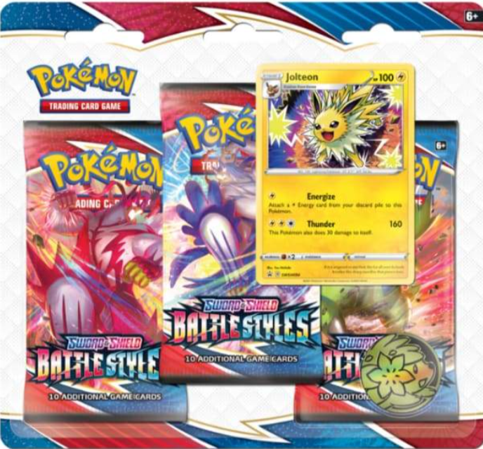 Battle Styles 3-Pack Blister w/ Jolteon Promo