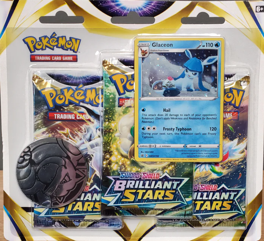Brilliant Stars Glaceon 3-Pack Blister