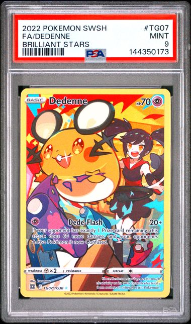 PSA 9 FA/DEDENNE BRILLIANT STARS