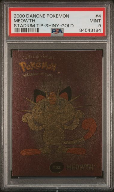 PSA 9 MEOWTH SHINY GOLD STADIUM TIP