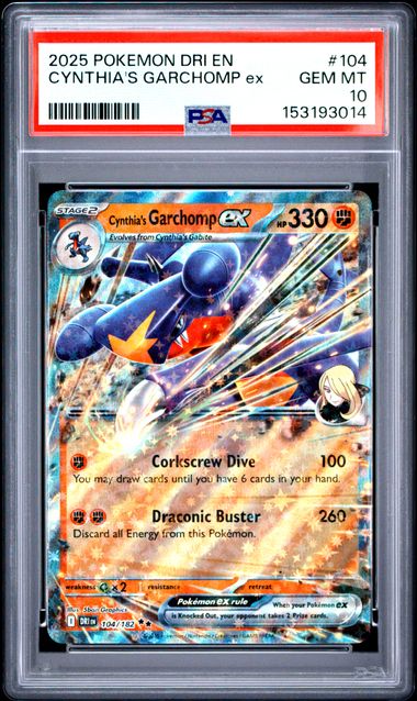PSA 10 CYNTHIA'S GARCHOMP ex DESTINED RIVALS