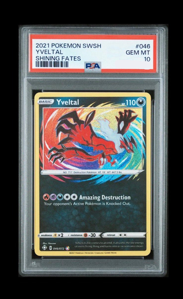 PSA 10 YVETAL SHINNING FATES