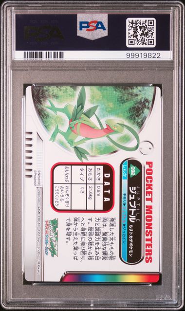 PSA 10 ZUKAN CARD GROVYLE RAINBOW CARDDASS ADVANCED GENERATION